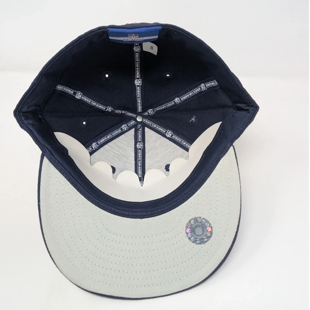 Reebok NWT LA Rams Fitted Hat Size 8 Flat Brim NFL 100% Wool Men's